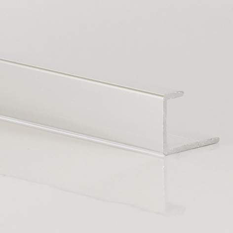 DuraPanel Aluminium End U Cap Trim 2500mm for 11mm Shower Wall Panels | 5 Colour Options