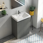Evora 60 Base Unit & Basin - Platinum Grey