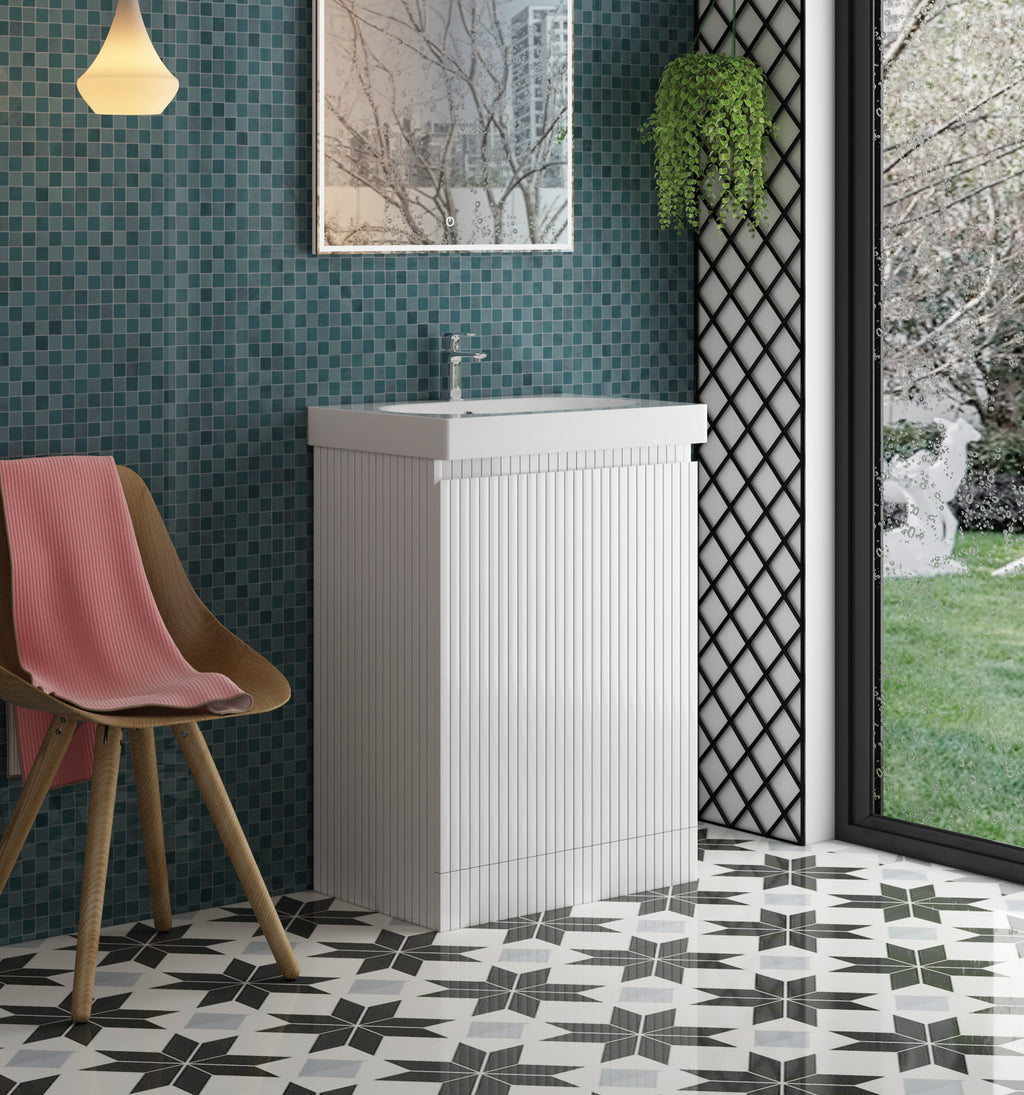 Evora 60 Base Unit & Basin - Gloss White