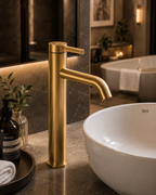Roca Ona Extended Basin Mixer Smooth Body with Cold Start