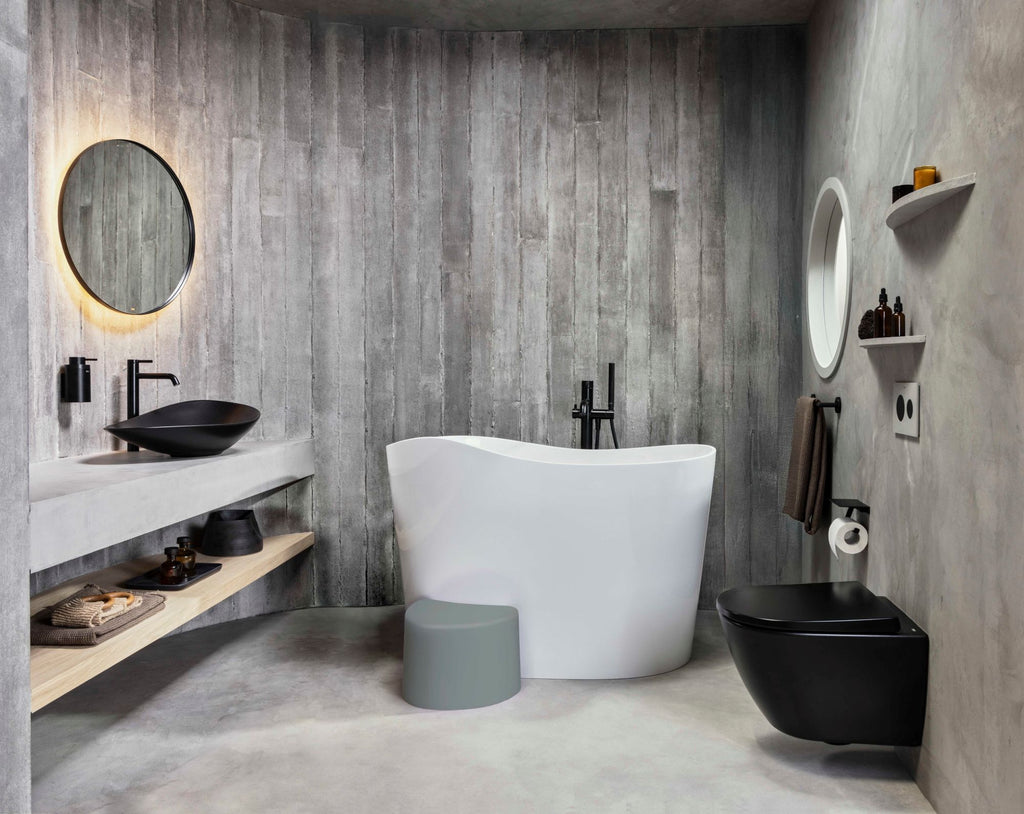 Roca Ona Extended Basin Mixer Smooth Body with Cold Start