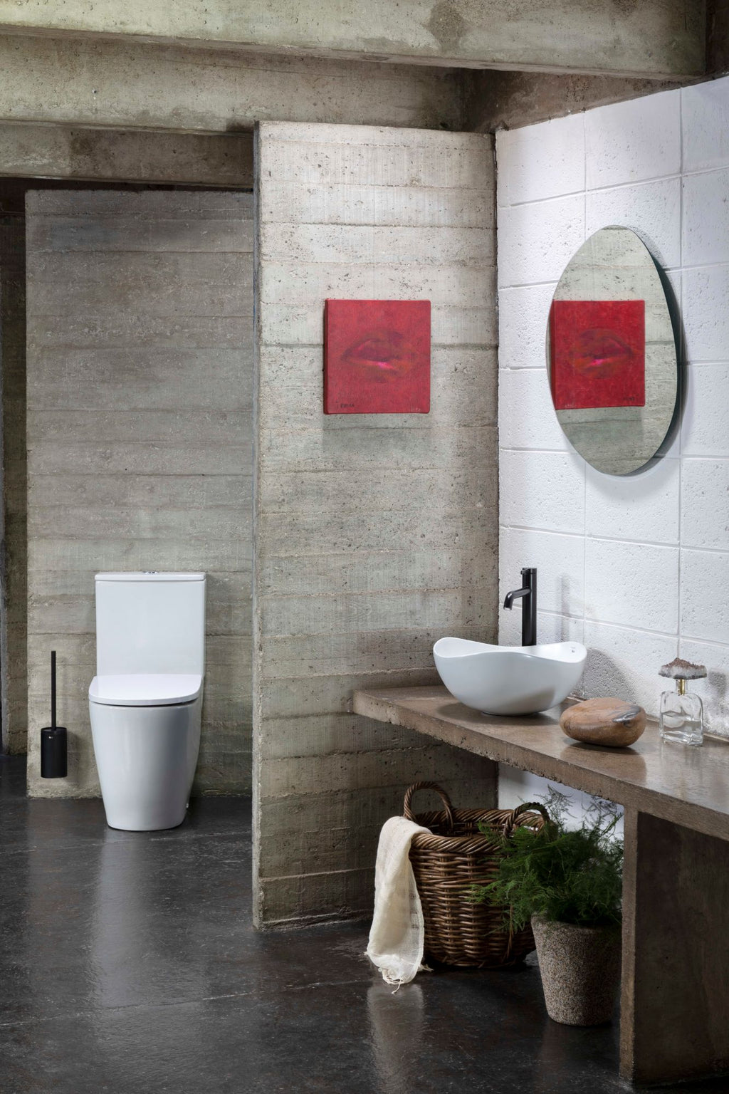 Roca Ona Extended Basin Mixer Smooth Body with Cold Start
