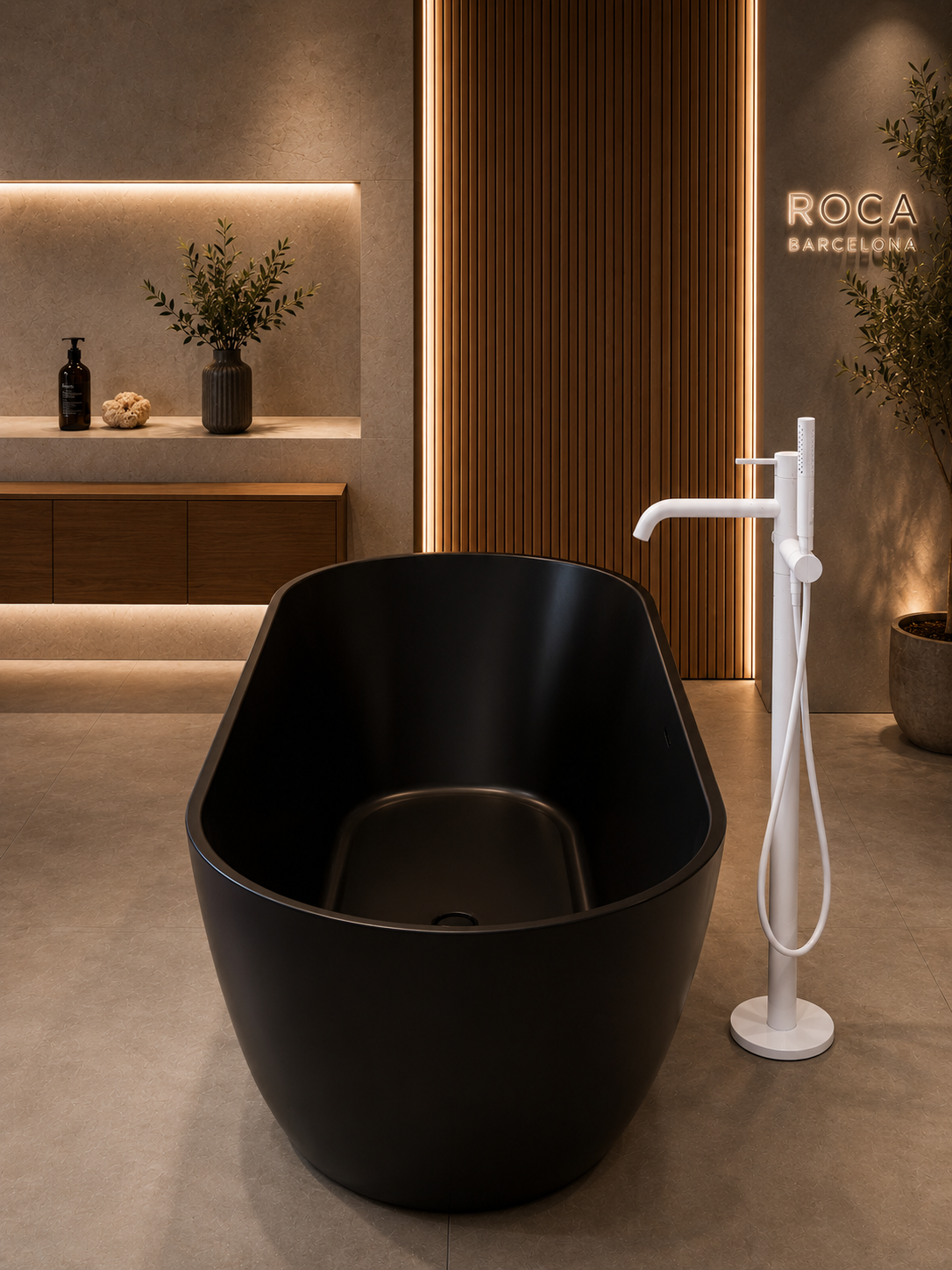 Roca Ona Floorstanding Bath-Shower Mixer