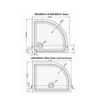 Genesis 40mm Anti-Slip Quadrant Shower Trays