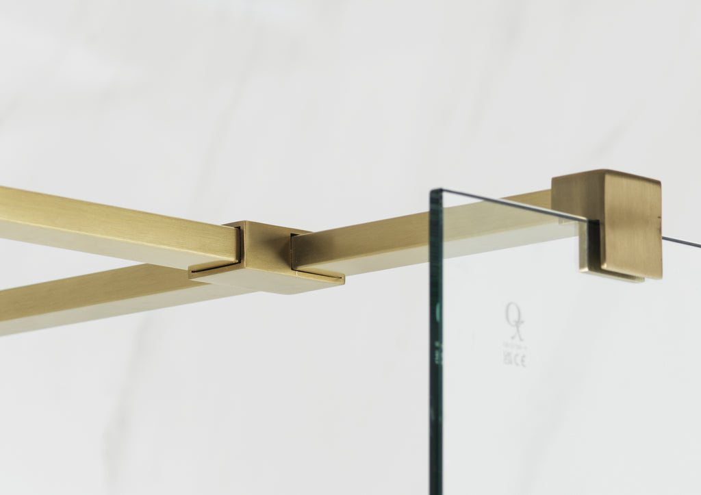 Genesis Brushed Brass Showerwall