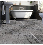 DuraFloor Grey Marble Rigid Click Luxury Vinyl Tile Flooring – 1.86m² Pack
