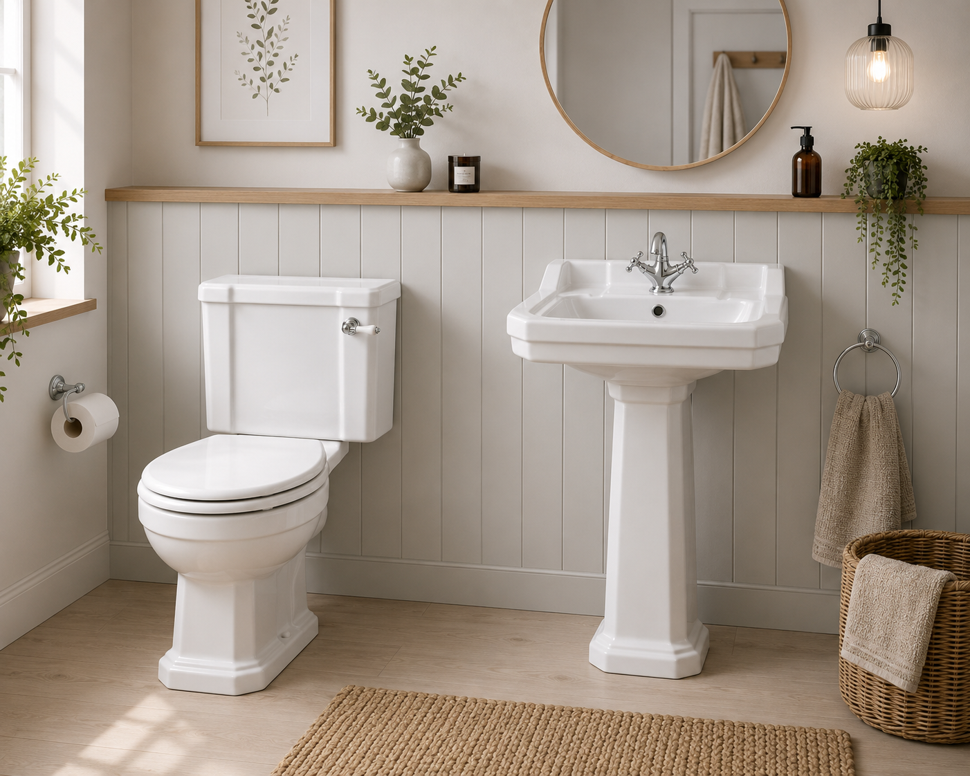 Grosvenor Traditional 4-Piece Bathroom Set
