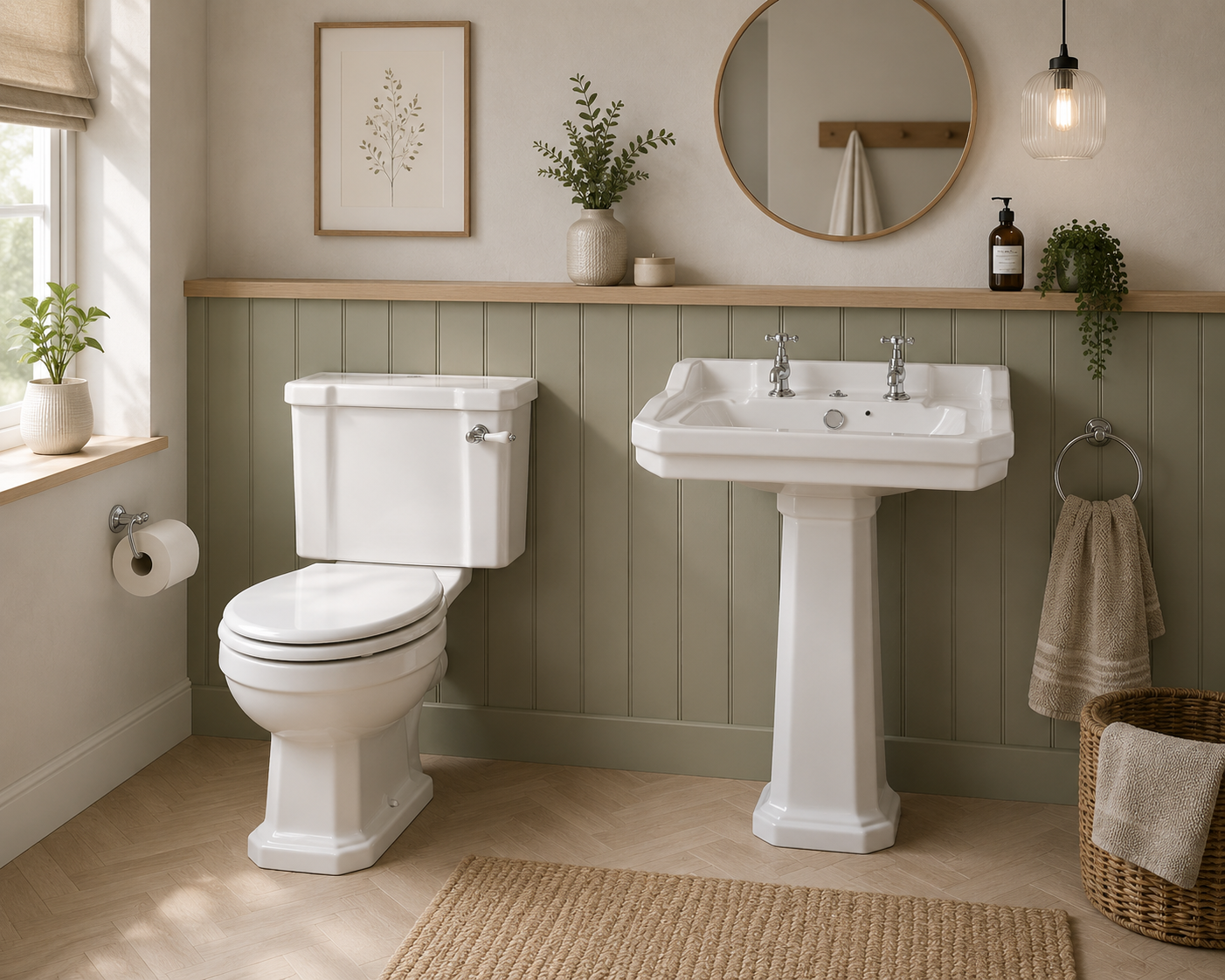 Grosvenor Traditional 4-Piece Bathroom Set