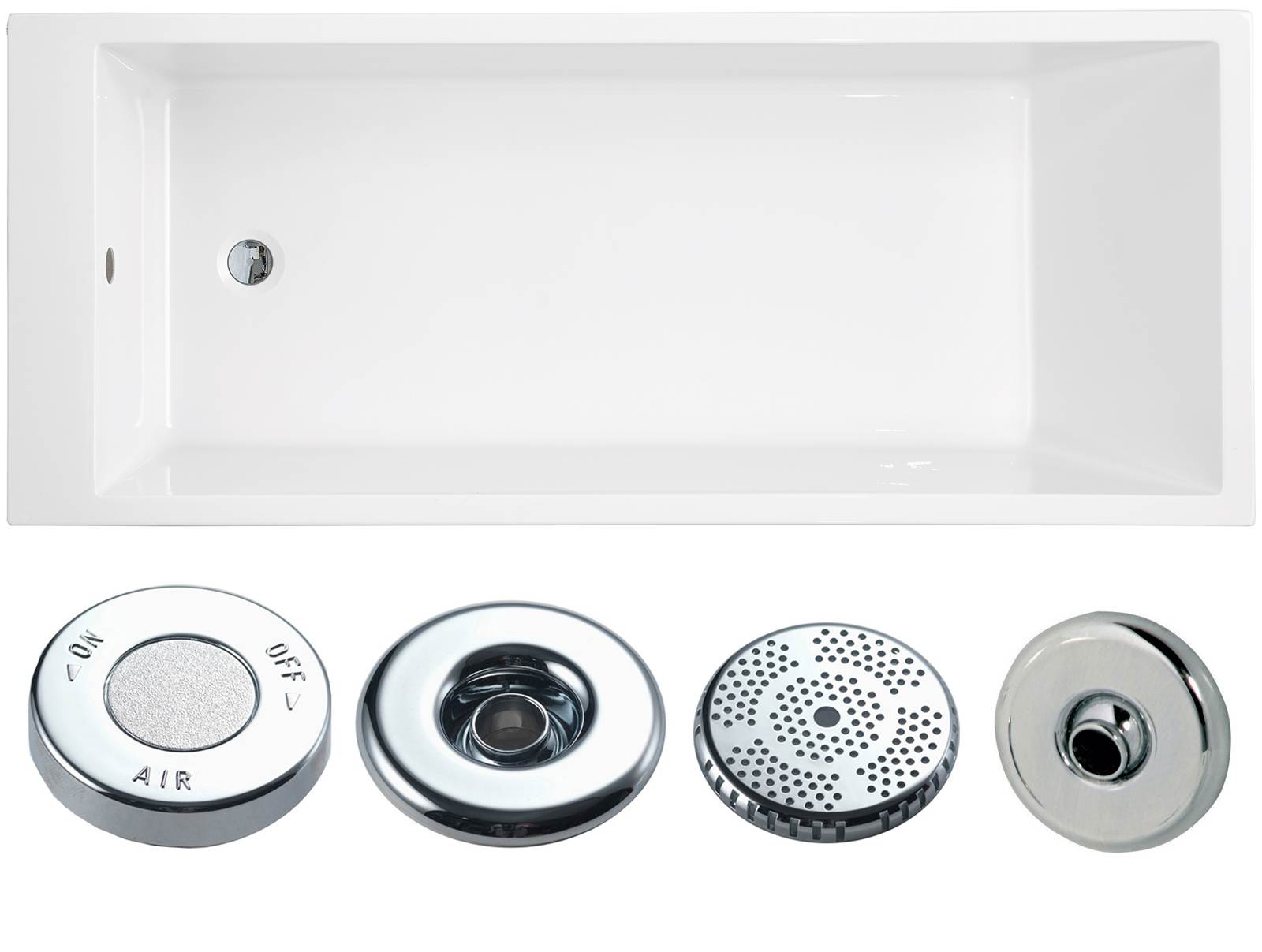 Indiana Single Ended Bath - Whirlpool Option 2