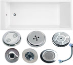Indiana Single Ended Bath - Whirlpool Option 6