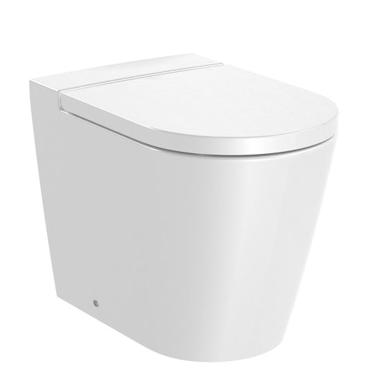 Roca Inspira Round Rimless Back to Wall Pan