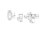 Roca Inspira Square Rimless Back to Wall Pan