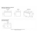 Kimba 60 1-Drawer Wall-Mounted Vanity Unit