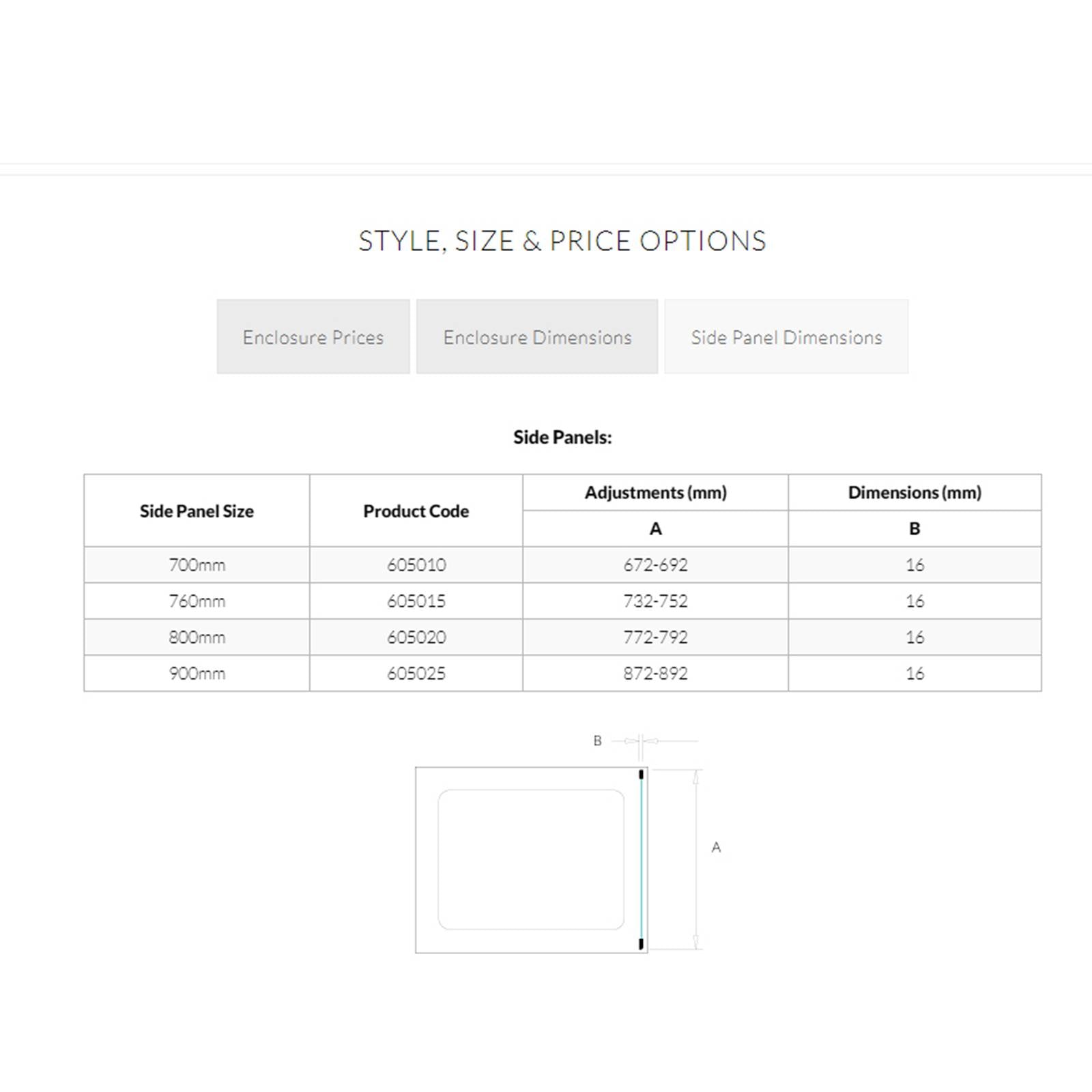 Kudos Original6 900mm Bifold Shower Door