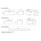 Linea 150 2-Drawer Wall-Hung Vanity Unit Combination