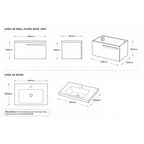 Linea 60 1-Drawer Wall-Hung Vanity Unit