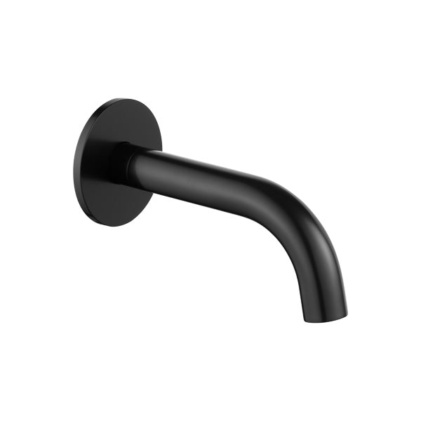Levo 170mm Wall Mounted Bath Spout - Matt Black