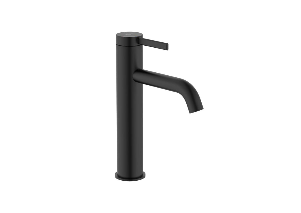 Roca Ona Medium Height Basin Mixer Smooth Body with Cold Start