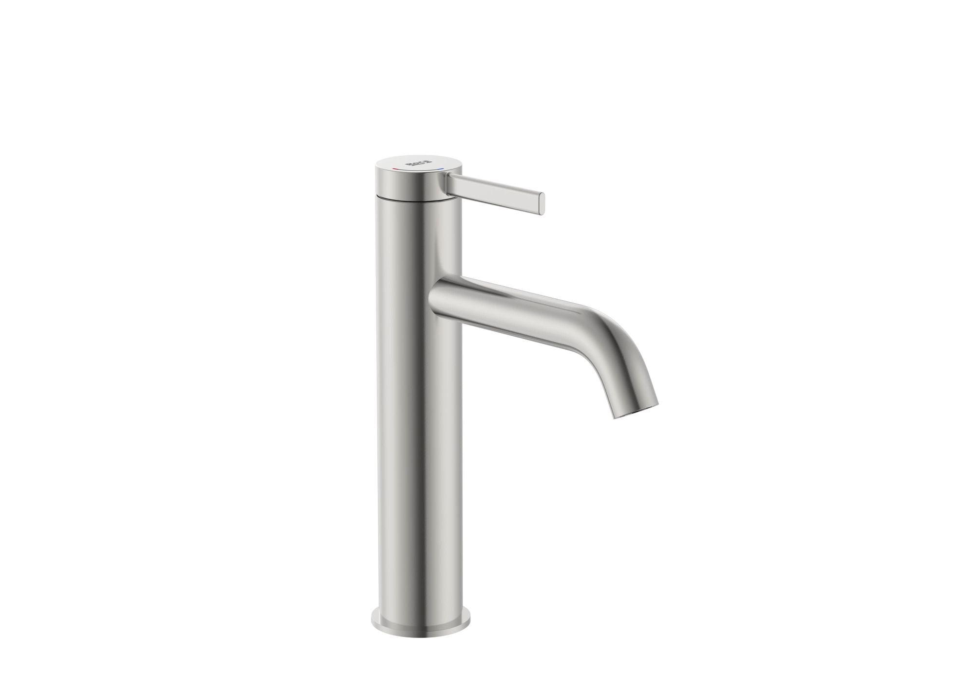 Roca Ona Medium Height Basin Mixer Smooth Body with Cold Start