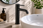 Roca Ona Medium Height Basin Mixer Smooth Body with Cold Start