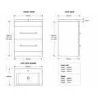 Monica 600mm Base Unit & Resin Basin
