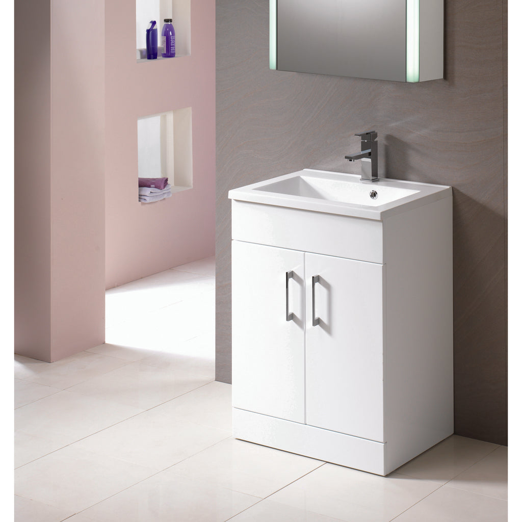 Monica 50 2-Door Combination - Gloss White