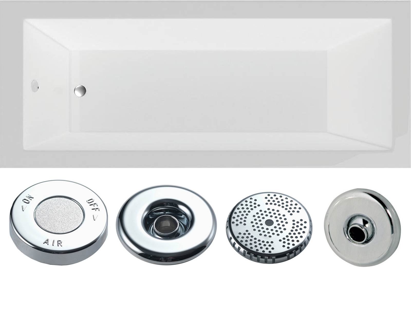 Montana Single Ended Bath - Whirlpool Option 2
