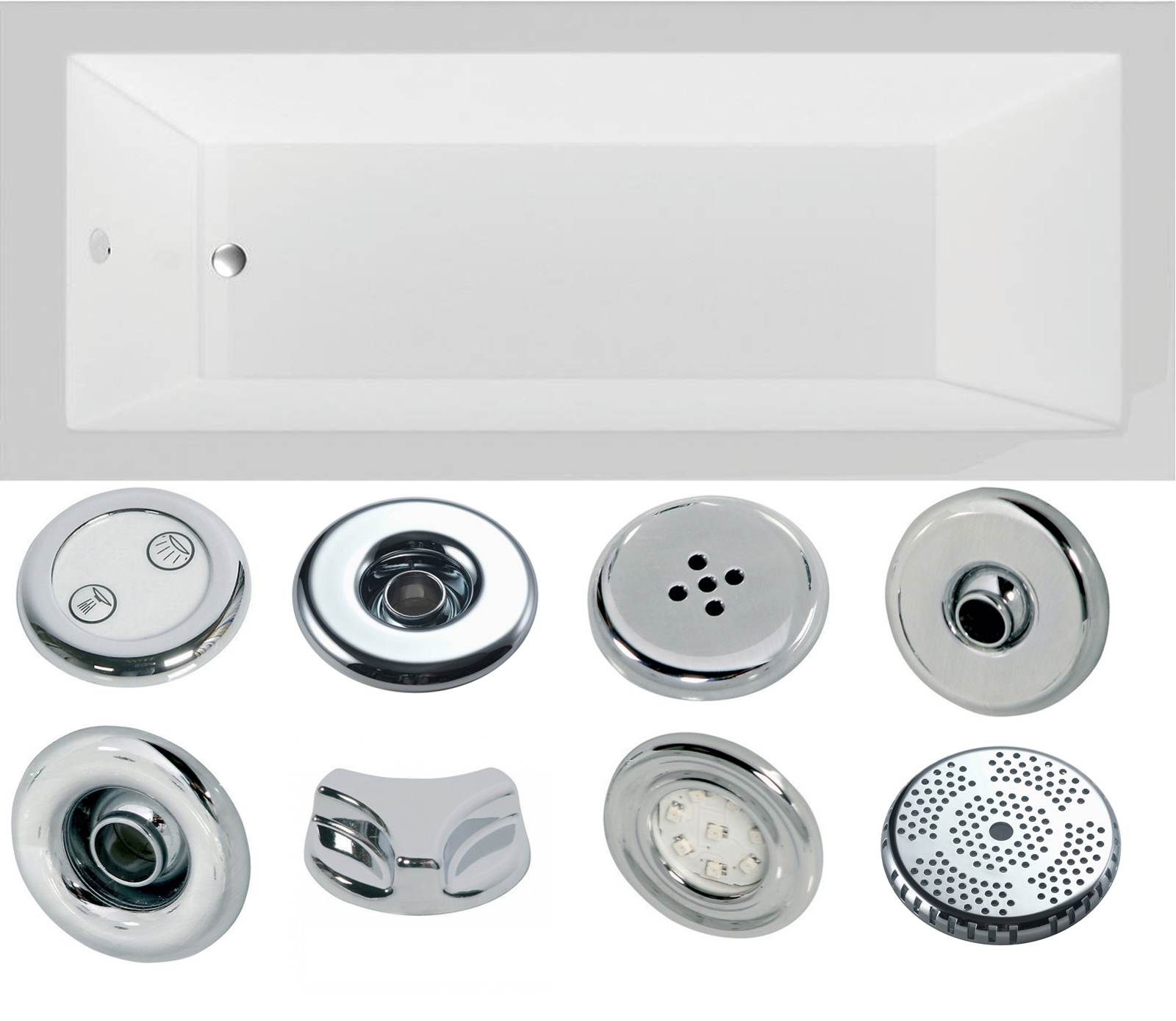 Montana Single Ended Bath - Whirlpool Option 3