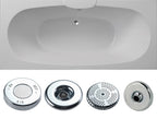 Nebraska Double Ended Superspec Whirlpool Bath - Option 2