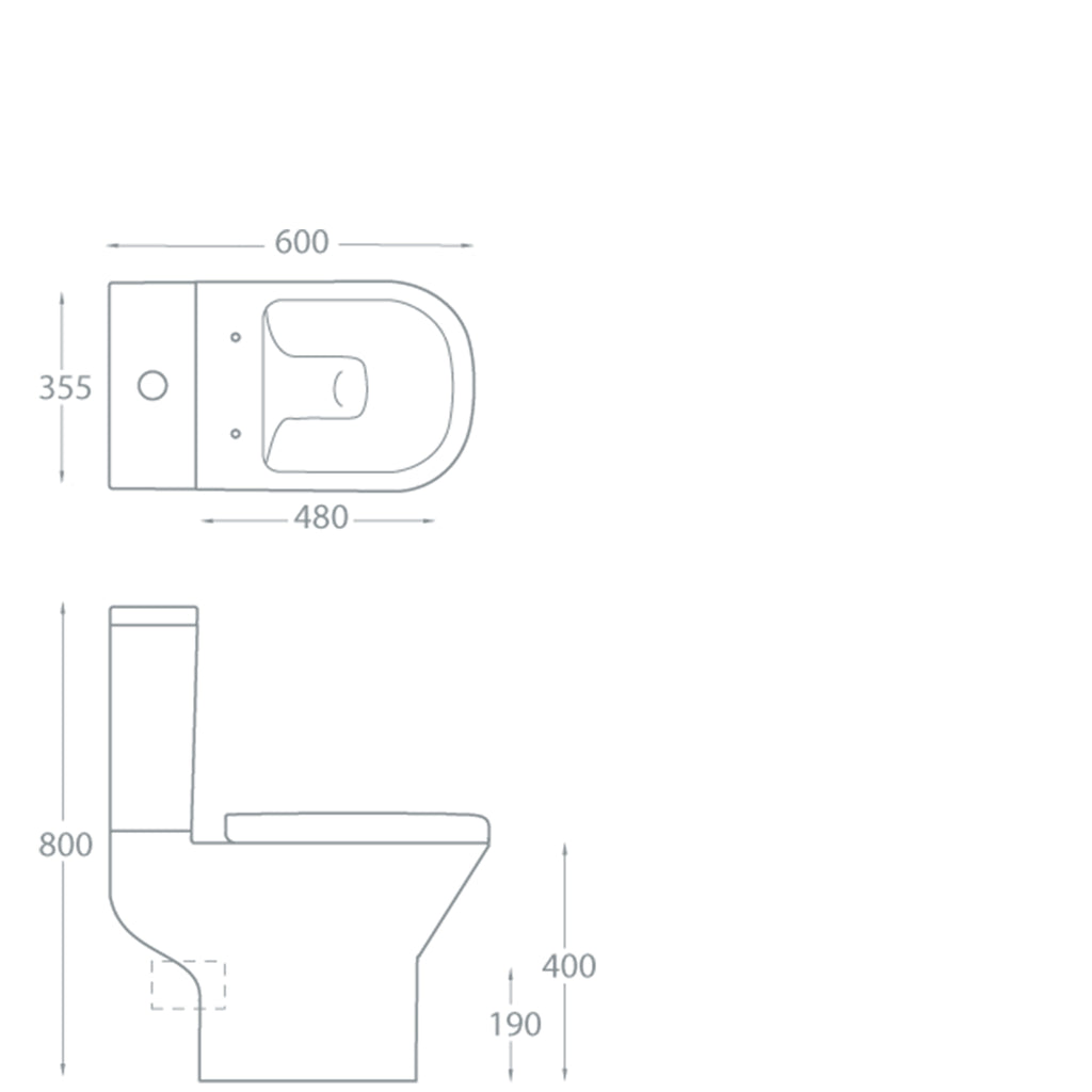 Nevada Close Coupled Pan and Soft Close Seat
