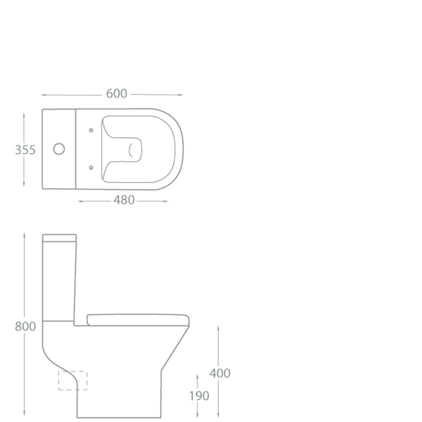Nevada Close Coupled Pan and Soft Close Seat