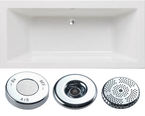 Nevada Single Ended Bath - Whirlpool Option 1