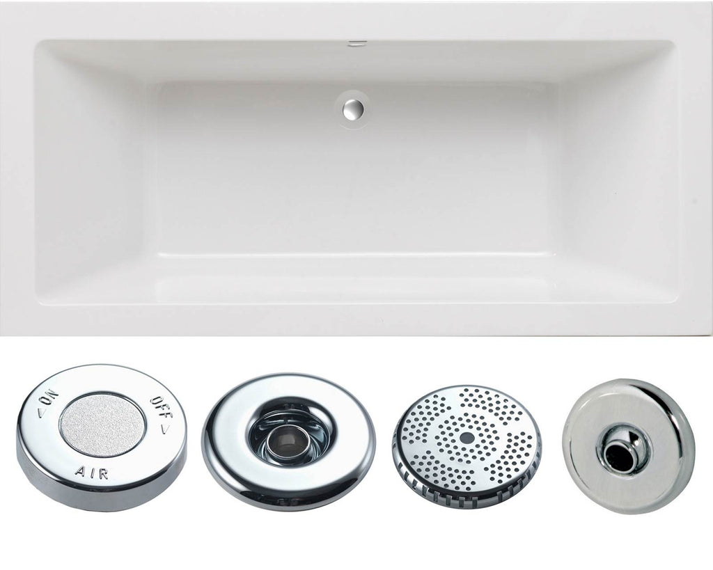 Nevada Single Ended Bath - Whirlpool Option 2