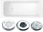 Oklahoma 1700 x 700mm Single Ended Whirlpool Bath - Option 1