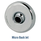 Dakota 1200 x 700mm Bath - Whirlpool Option 3