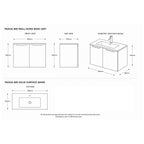Padua 80 2-Drawer Wall-Hung Unit