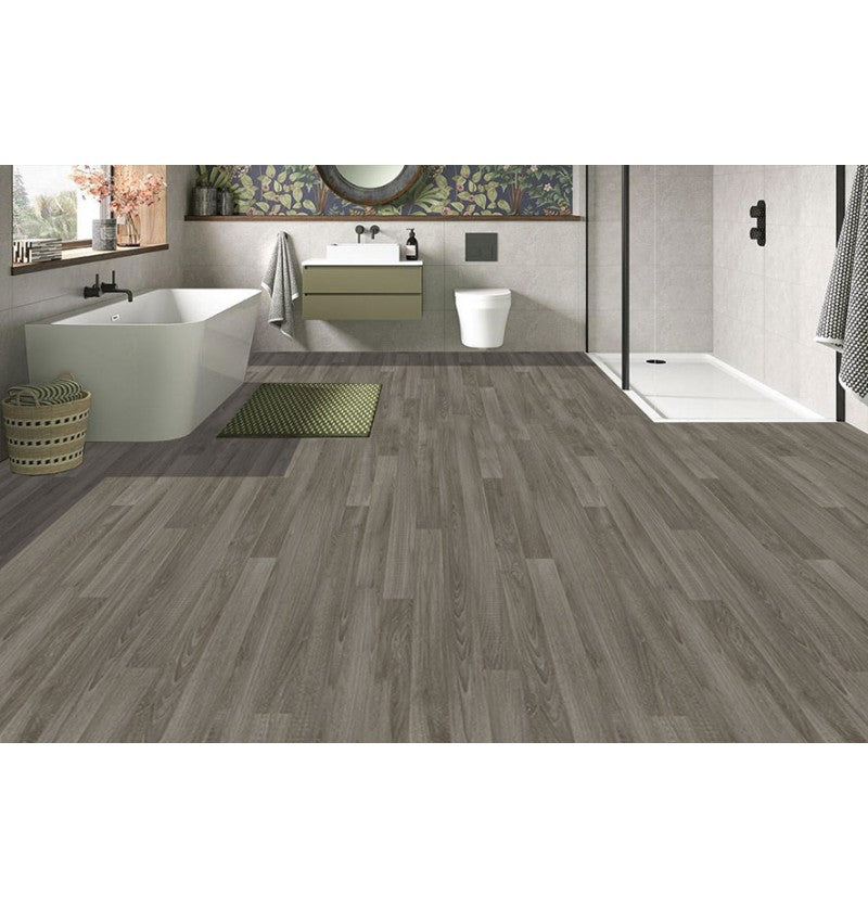 DuraFloor Grey Oak Rigid Click Luxury Vinyl Flooring | Waterproof SPC Flooring