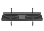 Roca Ona Matt Black Wall-Hung Standard Basin