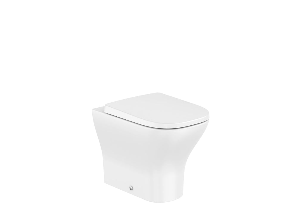 Roca Floor Standing Back to Wall Toilet with Roca Rimless® Vortex