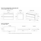 Rialto 100 2-Drawer Wall-Hung Unit & Vanity Basin