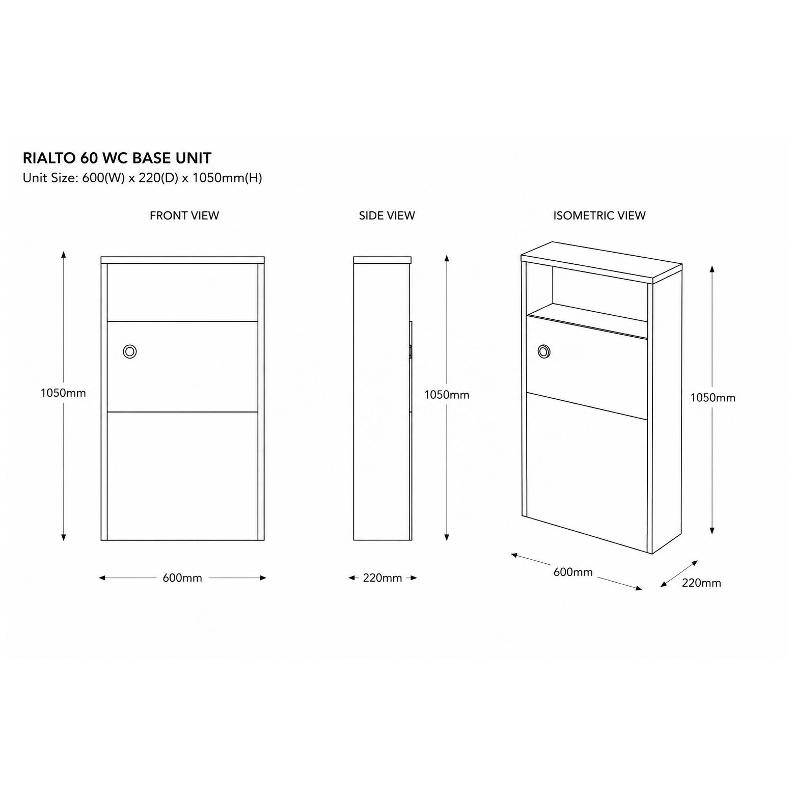 Rialto WC Base Unit