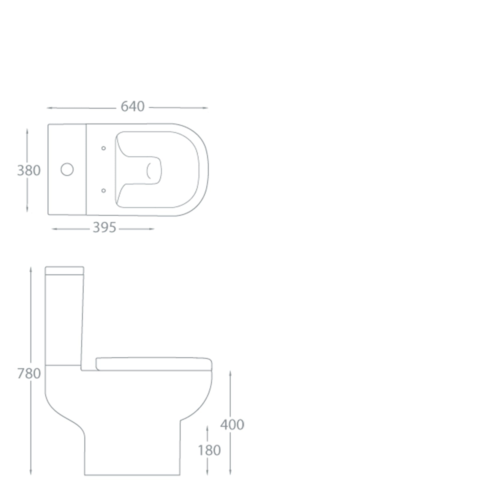 Rimini Rimless Close Coupled Pan and Soft Close Seat