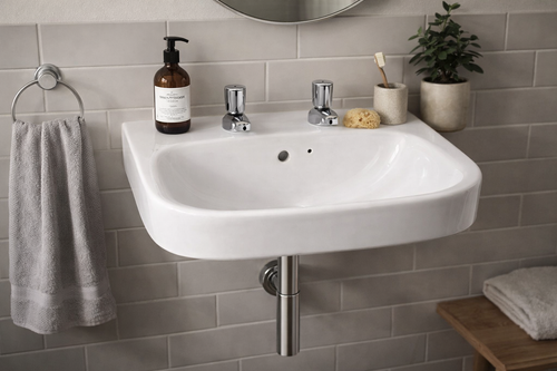 Roca Debba Cloakroom Basin - 550 x 440mm - 2 Tap Hole