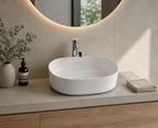 Roca Inspira 370 x 500mm Round On Countertop Fineceramic Basin