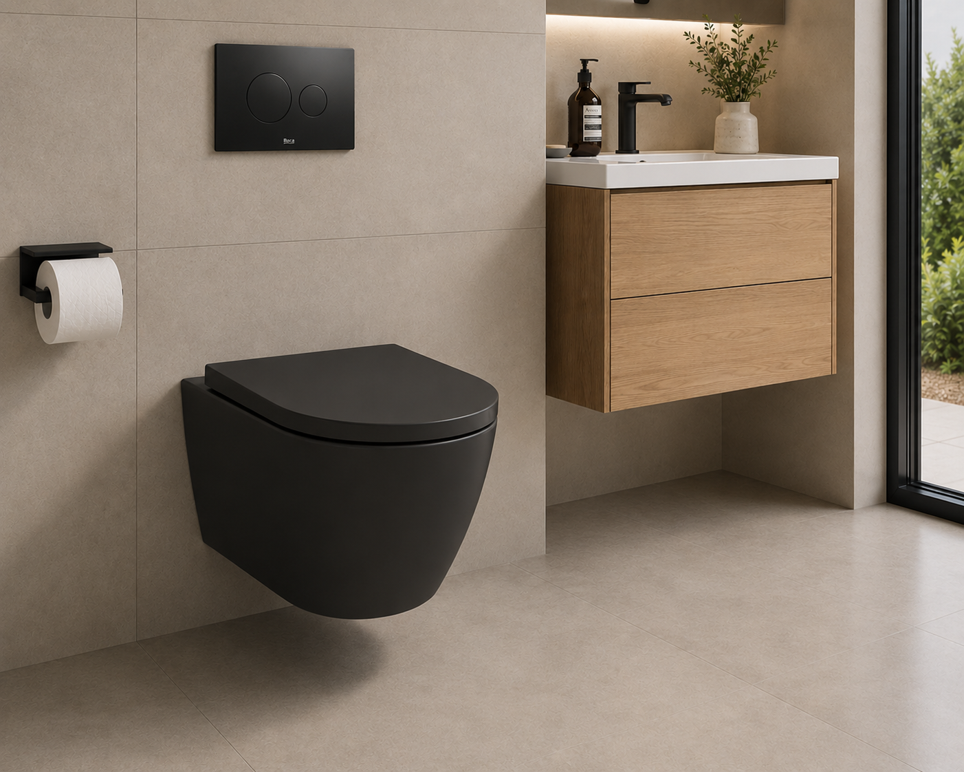 Roca Ona Rimless Wall Hung Pan