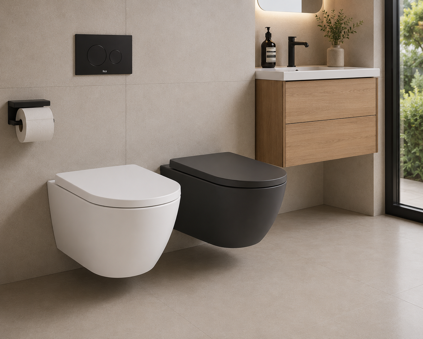 Roca Ona Rimless Wall Hung Pan