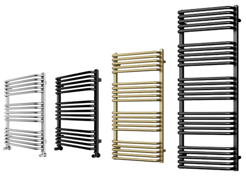 Rusthall Designer Heated Ladder Rail - Steel Towel Radiator - Dual Fuel Compatible