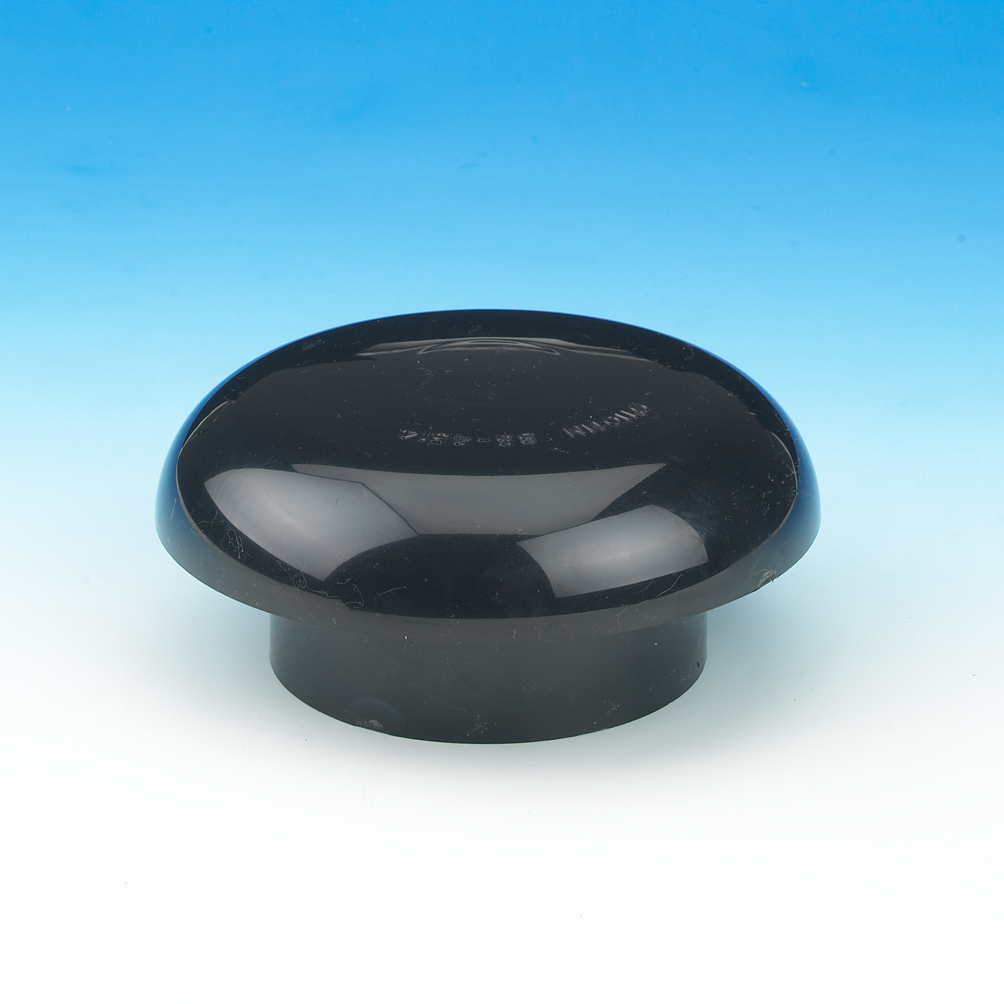 110mm Mushroom Vent Cowl Black