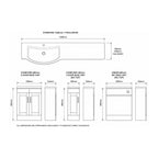 Stamford 1500mm 1-Piece Basin Combination - Pearl Grey
