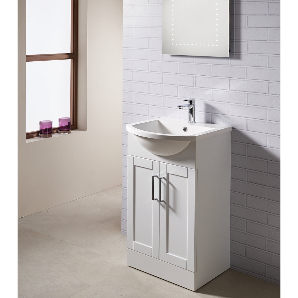 Stamford 60 Base Unit and Basin - Gloss White